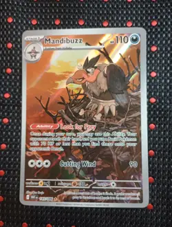Mandibuzz 145/086 (NM) Illustration Rare White Flare Holo Pokemon Card - Image 1