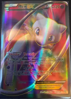 Mew EX Full Art Ultra Rare Holo Dragons Exalted Pokemon Card 120/124 - Image 1