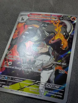 Pokemon TCG Team Rockets Houndoom Illustration Rare Card 191/182 Destined Rivals - Image 2