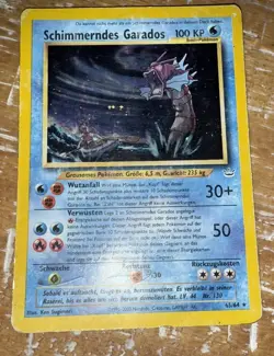 Pokemon TCG Shining Gyarados Holo Card Neo Revelation 65/64 HP/DMGD - Image 2