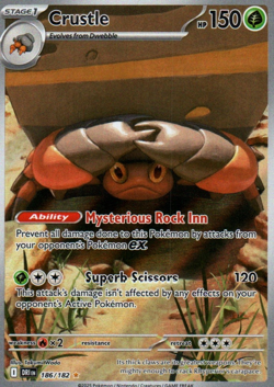 Crustle - 186/182 - Illustration Rare - Destined Rivals - Pokemon Card - NM/M - Image 3