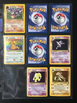 FOSSIL Set near complete 1999 vintage Pokemon trading cards - Image 2