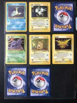 FOSSIL Set near complete 1999 vintage Pokemon trading cards - Image 3