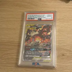 Reshiram & Charizard GX SM201 Sm Holo Promo Card PSA Gem Mint 10. 🧼12 cert 🧼 - Image 1