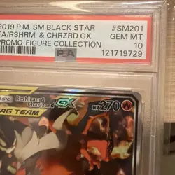 Reshiram & Charizard GX SM201 Sm Holo Promo Card PSA Gem Mint 10. 🧼12 cert 🧼 - Image 5
