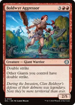 Boldwyr Aggressor 125 FOIL ECL Lorwyn Eclipsed MTG Magic NM - Image 1