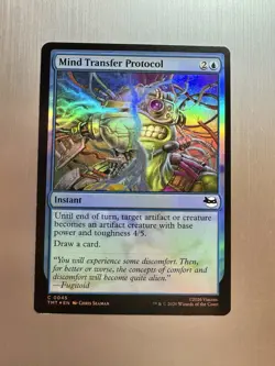 Mind Transfer Protocol - 45 - MTG: Teenage Mutant Ninja Turtles - Common - Foil - Image 1