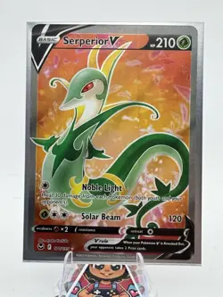 Serperior V 170/195 Silver Tempest Ultra Rare Holo Pokemon TCG Card NM - Image 1