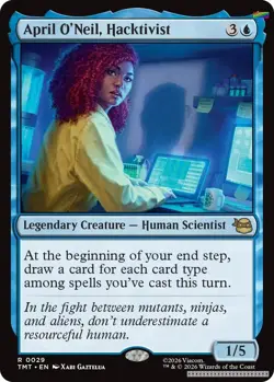 April O'Neil, Hacktivist [TMT - 29] - NM [Foil] TCG MTG - Image 1