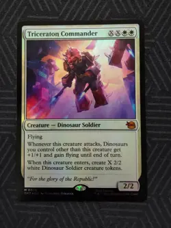 mtg triceraton commander foil teenage mutant ninja turtles - Image 1