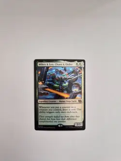 MTG: Teenage Mutant Ninja Turtles - Mikey & Leo, Chaos & Order #158 - Rare Foil - Image 1