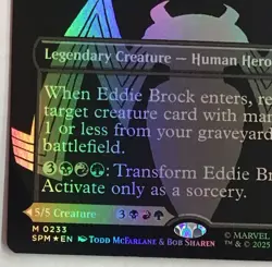 Eddie Brock (0233) (Borderless) Marvel's Spider-Man Foil - Image 4