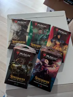 Set of all 5 Magic Strixhaven School Of Mages Theme Booster - Image 1
