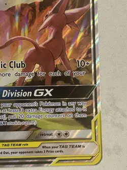 Pokemon TCG Jumbo Espeon & Deoxys GX SM240 Black Star Promo Card CHECK CONDITION - Image 4