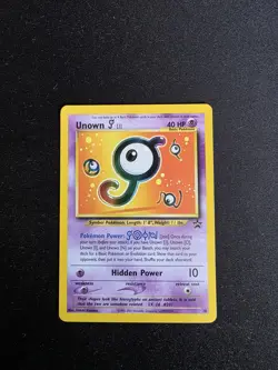 Pokemon TCG Unown #38 Black Star Promo Card Pokemon TCG WOTC Vintage - Image 3