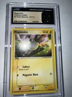Pokemon TCG Magnemite 74 EX Delta Species 2005 CGC PRISTINE 10 - Image 1