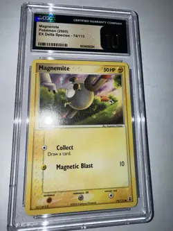 Pokemon TCG Magnemite 74 EX Delta Species 2005 CGC PRISTINE 10 - Image 5