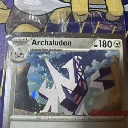 Archaludon - 107/142 - Cosmos Holo GAMESTOP Stamp - SEALED Promo - Pokemon Card - Image 2