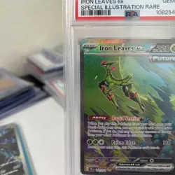 2024 POKEMON TEF EN-TEMPORAL FORCES #203 IRON LEAVES EX PSA 10 - Image 3