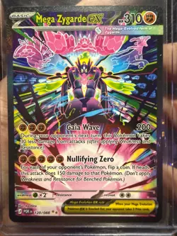 Mega Zygarde EX 120/088 SIR Pokemon TCG Card Perfect Order - Image 1