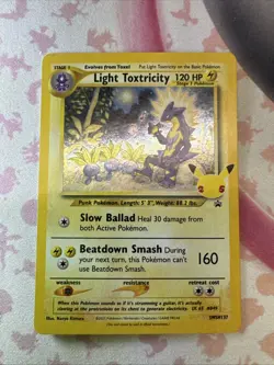 Light Toxtricity SWSH137 Celebrations Holo Black Star Promo Pokemon TCG - Image 1