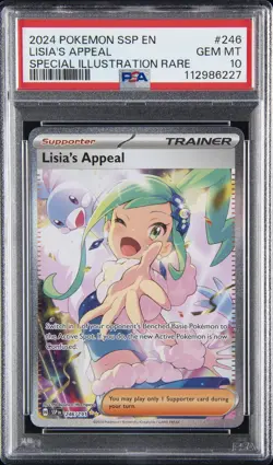 2024 POKEMON SSP EN-SURGING SPARKS #246 LISIA'S APPEAL PSA 10 - Image 1