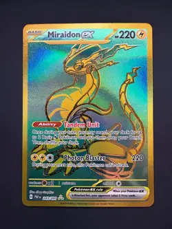 Miraidon ex 243/091 Pokemon Paldean Fates Hyper Rare Near Mint (NM) 2024 - Image 1