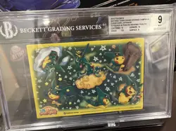 2016 Pokemon Skytree Open Rayquaza Poncho Wearing Pikachu Clear Card BGS 9 MINT - Image 1