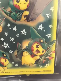 2016 Pokemon Skytree Open Rayquaza Poncho Wearing Pikachu Clear Card BGS 9 MINT - Image 5