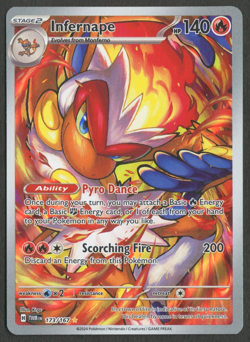 Pokemon TCG: Infernape 173/167 Twilight Masquerade Illustration Rare - Image 1