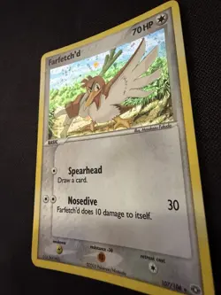 Pokemon Farfetch'd Secret Rare 107/106 EX Emerald Holo 2005 Card - Image 3