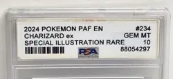 2024 POKEMON PAF EN SPECIAL ILLUSTRATION RARE CHARIZARD EX 234 PSA 10 *DAMAGED* - Image 2