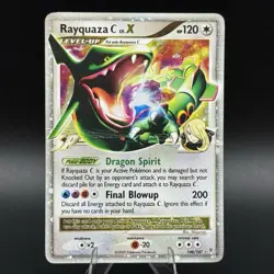 Pokemon TCG Rayquaza Holo Rare Card LV.X Supreme Victors 146/147 (damaged) - Image 1