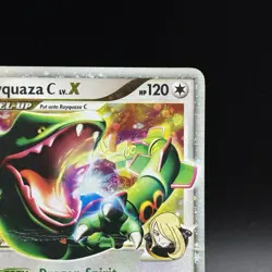 Pokemon TCG Rayquaza Holo Rare Card LV.X Supreme Victors 146/147 (damaged) - Image 2