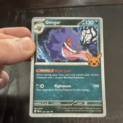 Pokemon Gengar Cosmos Holo Trick or Trade 057/091 - Image 1