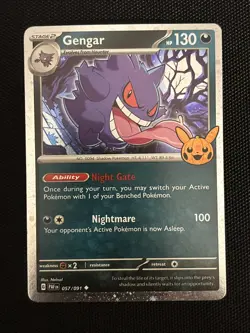Gengar #57 Cosmos Holo Trick Or Trade 2024 Pokemon TCG NM/M - Image 1
