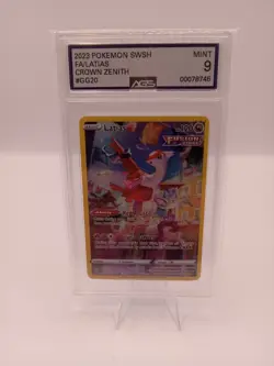 Pokemon SWSH Crown Zenith Latias GG20/GG70 AGS Mint 9 FA Full Art Holo Rare 2023 - Image 1
