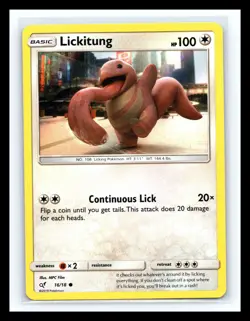 💥 Lickitung 2019 Detective Pikachu Set # 16/ 18 Holo Foil Pokemon - Image 1