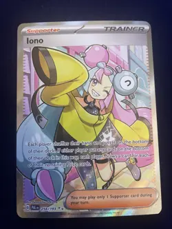 Iono 254/193 Special Illustration Rare Pokemon SV: Paldea Evolved - Image 1