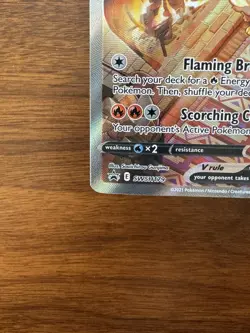 Pokemon Flareon V Single Strike Full Art Promo Holo SWSH179 Sword & Shield - Image 5