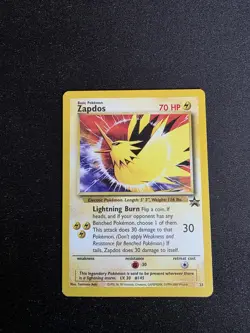 Zapdos 23/53 Pokemon TCG WOTC Black Star Promo Vintage 1999 Basic - Image 3