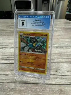 CGC 8 Pokemon Lucario SM95 Pre-Release Promo Ultra Prism - Image 2