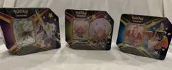 Pokemon Shining Fates V Tins Set Of 3 Tins Boltund, Eldegoss, & Cramorant SEALED - Image 2