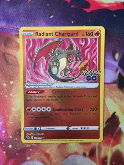 Pokemon Radiant Charizard 011/078 Holo Rare Pokemon Go - Image 1
