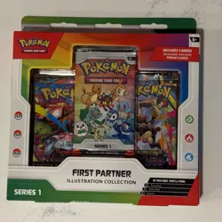 Pokemon TCG First Partner Illustration Collection Series 1 Box New Sealed - Image 1