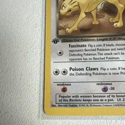 Dark Persian 1st edition Team Rocket 42/82 WOTC vintage Pokemon - Image 2