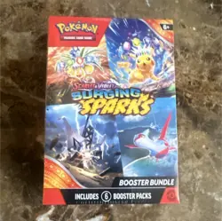 Pokemon Scarlet & Violet Surging Sparks Booster Bundle Box Sealed 6 Packs - Image 1
