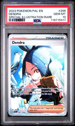 2023 POKEMON PAL EN-PALDEA EVOLVED SPECIAL ILLUSTRATION RARE #266 DENDRA PSA 10 - Image 1