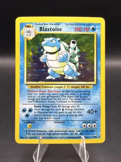 Blastoise 002/102 Base Set Holo Pokemon TCG LP - Image 1