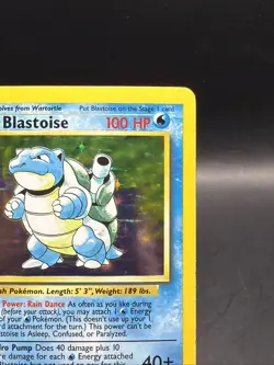 Blastoise 002/102 Base Set Holo Pokemon TCG LP - Image 3